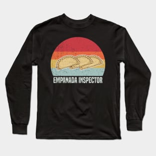 Retro Empanada Inspector Long Sleeve T-Shirt